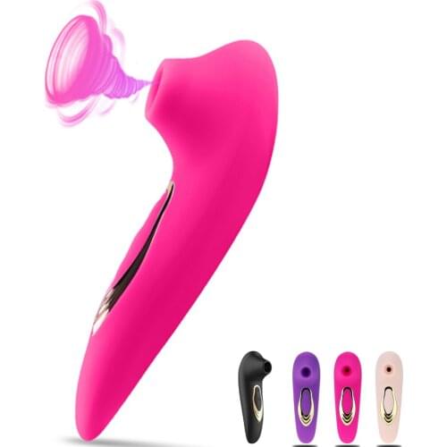 Clitoral Sucking G Spot Vibrator with 10 Frequency Waterproof Clit Sucker Oral Nipple Stimulator Adult Etotic Sex Toy for Women
