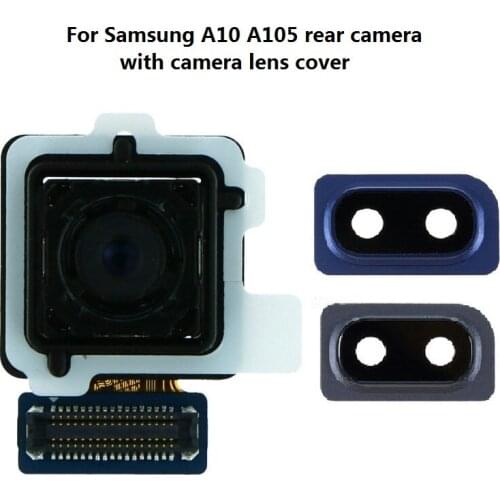Back Big Rear Camera Module With Camera Lens Cover Ring + Glass lens For Samsung Galaxy A10 SM-A105