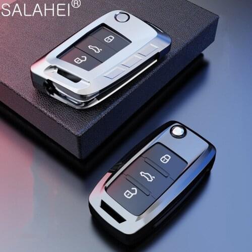Zinc Alloy Key Cover Case Protection For VW Golf Bora Jetta POLO GOLF Passat Skoda Octavia A5 Fabia SEAT Ibiza Leon Car Styling