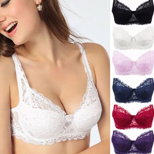 Ladys Charming Lace Underwear Floral Sheer Bras Woman Sexy Brassiere Lingerie Floral Cami Tank Tops Intimates Solid Women Bra