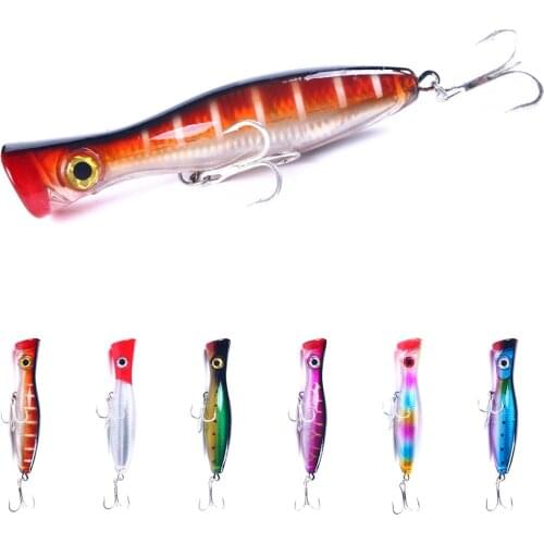 17cm 83g Hard Lure Big Popper Lure 6 Colors Top Water Fishing Lures Popper Lure Crankbait Minnow Swimming Crank Baits pesca