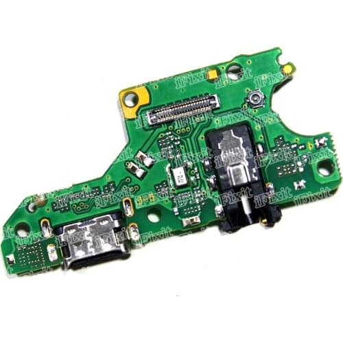 10pcs USB Port Charging Board For Huawei P smart 2021 / Y7a USB Charging Dock Port Flex Cable Repair Part