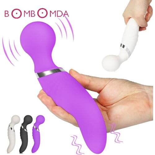 10 Speed Dildo AV Wand Vibrator For Women Silicone Double Heads Vibration Vagina G spot Stimulator Sex Toys For Woman Masturbate