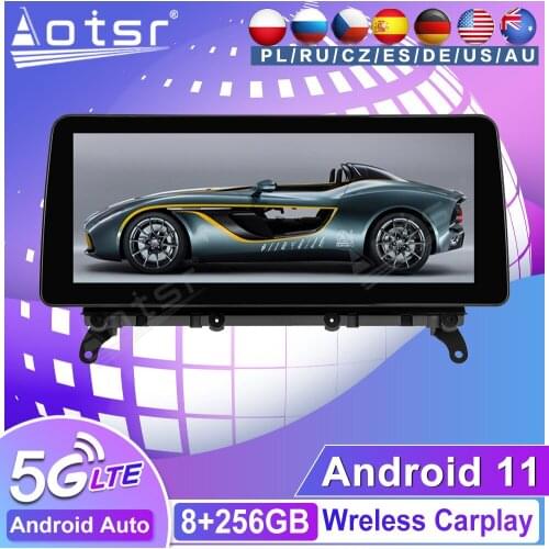 256G Android 11 Car Multimedia Player GPS Navi Auto Audio Radio Tape Recorder For BMW X3 X4 F25 F26 2011-2016 Head Unit No 2din