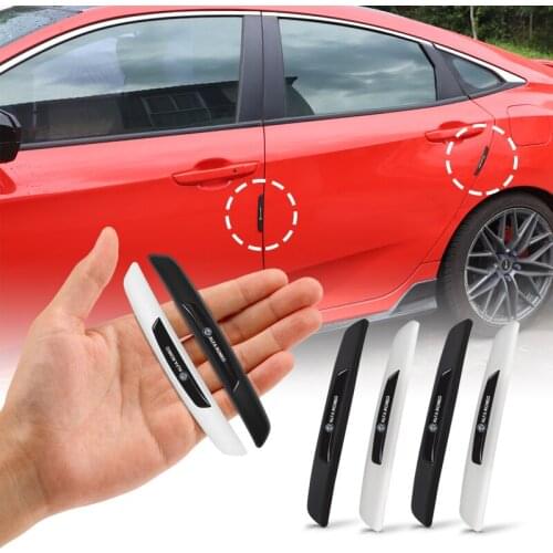 4pcs Car Door Bumper Rubber Anti-Collision Strip Accessories For Alfa Romeo Spider GT Tonale 156 159 147 4C 8C 166 Giulia
