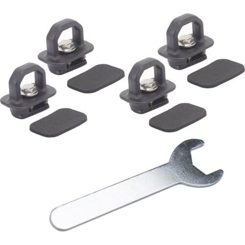 4Pieces Universal Tie Down Anchors Aluminum Hooks Tie Downs Fixed Buckle for Chevy Silverado Pickup Trucks Car Accessories