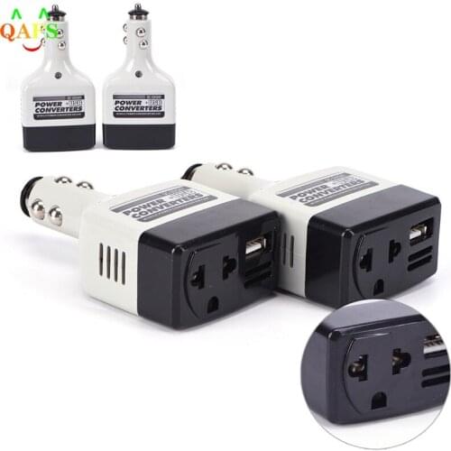 Auto Charger 220V Mobile Charger Power With USB Adapter DC 12V To AC Converter