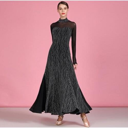 Ballroom Dress For Ballroom Dancing Women Dance Dress Flamenco Waltz Practice Wear Foxtrot Dress Modern Dance Costumes DWY2972