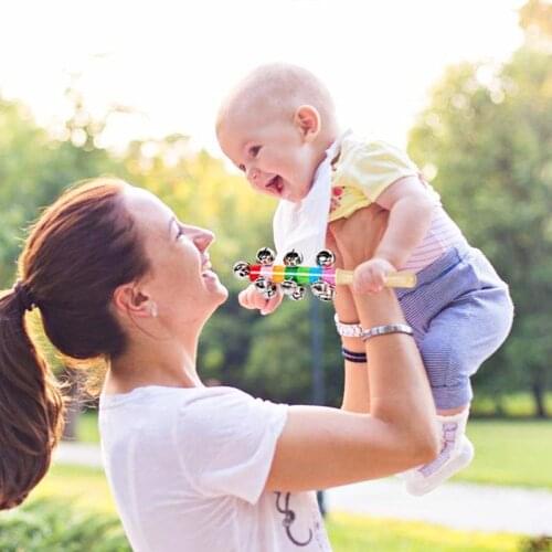 Baby Mobile Infant Rattle Baby Toys Montessori Wooden Toys Sand Hammer Childhood Learning Kids Favor Toy Children Gifts