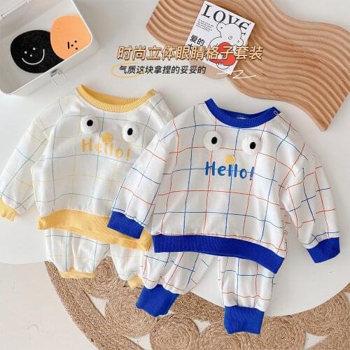0-4 Years Toddler Baby Clothing Sets Childrens Suit 2021 Autumn Winter New Boys Girls Sport Suit Kids Tracksuit Two-piece Suit