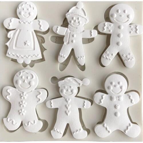 DIY Baking Mould Fondant Chocolate Snowflake Silicone Christmas Tree Cake Mold Christmas New Year Cake Tools