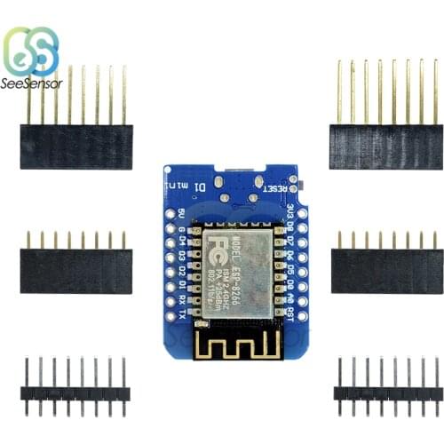 ESP8266 ESP-12 ESP12 ESP-12F Mini Module Wemos D1 Mini WiFi Development Board Micro USB 3.3V Based On ESP-8266EX 11 Digital Pin