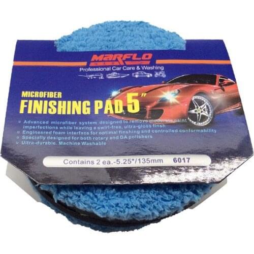 Finishing Pad Sponges Cloths Brushes Car Polishing Pad 6" Microfiber Buff Sponge Marflo Car Detailing Polish Tools