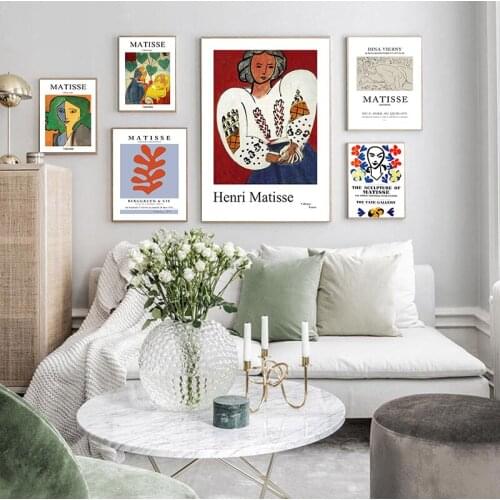 Matisse Fashion Retro s And Prints Abstract Portrait Wall Artwork Canvas Modular Pictures Nordic Home Decoration Paintings