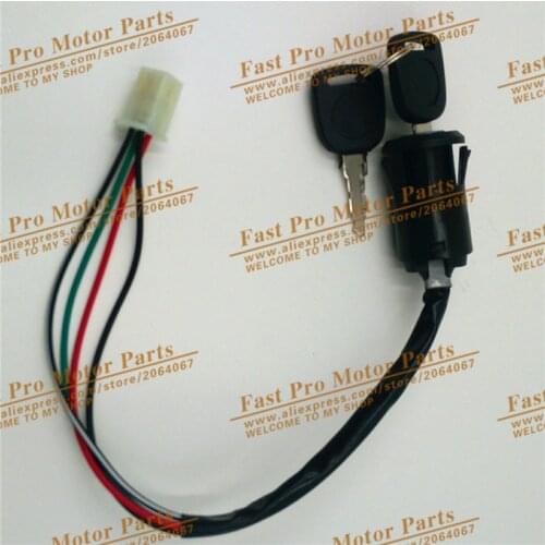 4 wires Ignition Switch Key lock for Universal Motorcycle fit FOR CRF KTM BSE YZF or ATV dirt bike pit bike