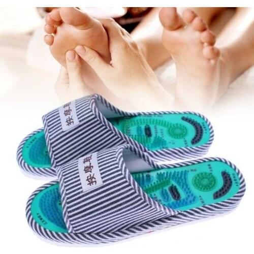 Health Care Acupuncture Shiatsu Magnet Foot Massage Slippers Health Shoe Reflexology Magnetic Sandals Feet Massager Shoes