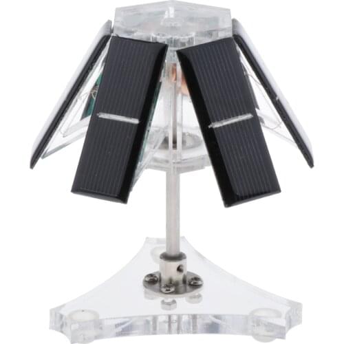 Magnetic Levitation Solar Motor 6 Panels Vertical Brushless Motor DIY Teaching Model / Scientific Experiment