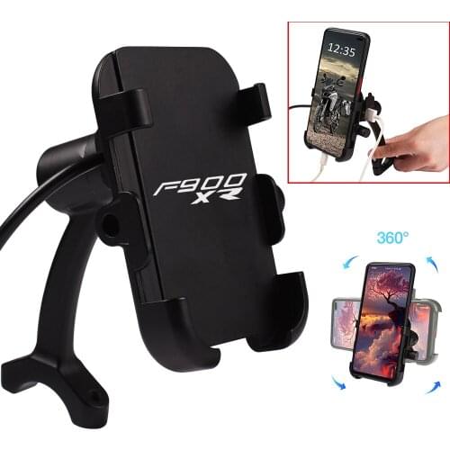 Motorcycle Phone Handlebar Mount Holder with USB Fit Any Smartphone For BMW F900R F900XR F900 R XR F 900R 900XR 2019 2020 2021