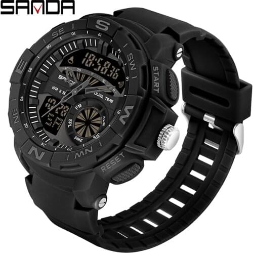 Men Sport Watch Waterproof LED Alarm Digital Military Watches mens Luxury Shock Style Quartz Clock WristWatches Men Montre Homme