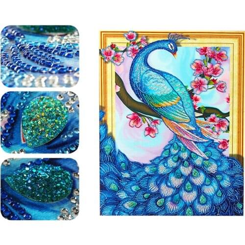 5D DIY Diamond Painting Kit, 19.7X 15.7 Inch Special Shaped Crystal Rhinestone Diamond Embroidery Paintings Pictures Arts Craft