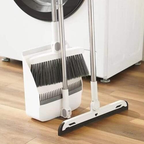 Dust Brooms Sets Magic Folding Dustpan for Home Cleaning Brush To Sweep Squeeze Mop Floor Toliet Wiper Garbage Collector Rubber