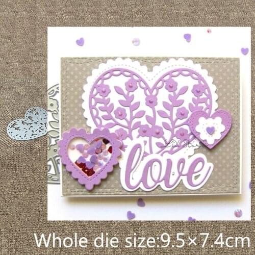 New Design Craft Metal stencil mold Cutting Dies flower heart decoration scrapbook die cuts Album Paper Card Craft Embossing