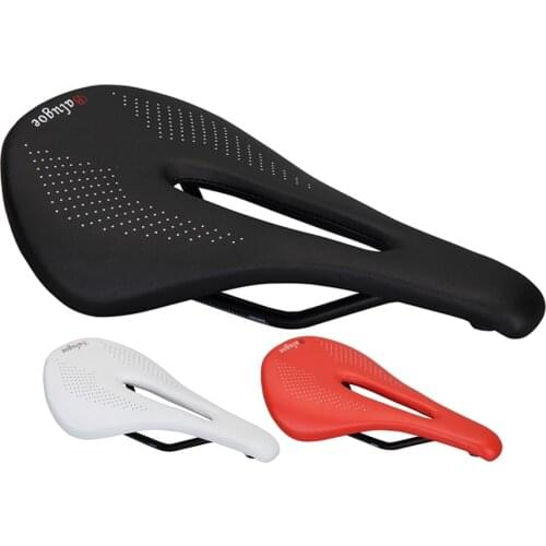 BALUGOE Bicycle Seat Saddle Mtb Road Bike Saddles Mountain Bike Racing Saddle Pu Breathable Soft Seat Cushion Black Red White