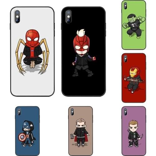 Disney Avengers Spider-Man Iron Man Silicone Phone Case Male Phone Case for IPhone 11,11ProMax,X/XS,XR,XsMax,7/8,7Plus/8Plus