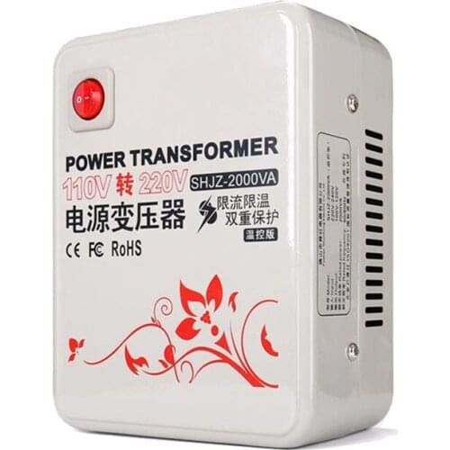 Power transformer 220V turn 240V Supply voltage converter 2000W Voltage converter socket household