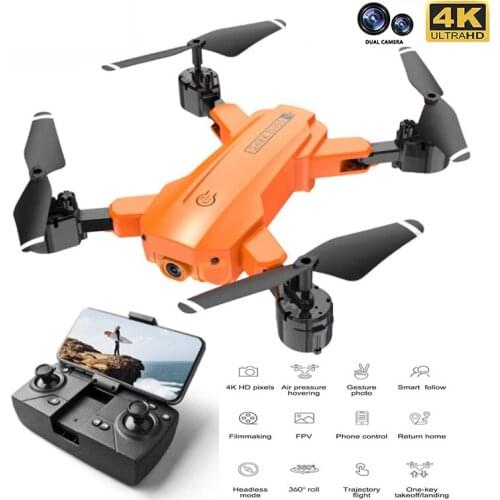 H9 Four-Axis Folding UAV GPS 4K 5G Drone with Wifi FPV 1080P HD Dual Camera Optical Flow RC Quadcopter Follow Me Foldable Dron