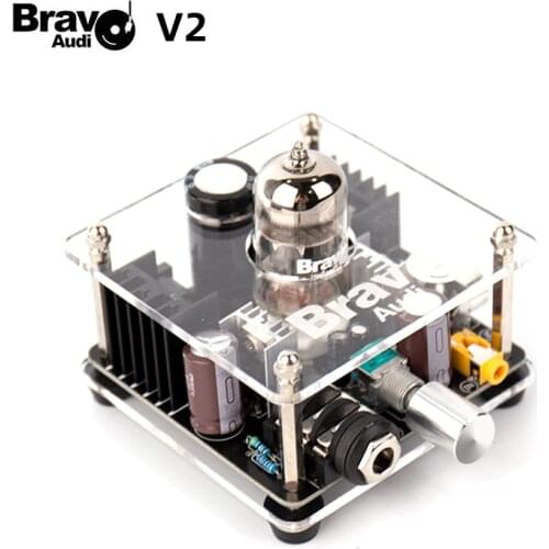 Bravo Audio V2 Tube Amplifier Upgrade Class A ECC82 Tube Multi-Hybrid Headphone Amplifier