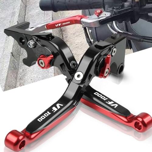 Motorcycle Clutch Brake Lever Extendable Adjustable Foldable Levers For Honda VF1000 VF 1000 1997 1998 1999 2000 2001 2002-2004
