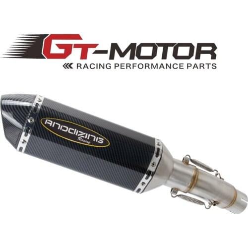 Motorcycle Exhaust System Slip On Middle Pipe Link Muffler Slip-On with Exhaust For Kawasaki Ninja 400 NINJA400 EX400 Z400 18-19