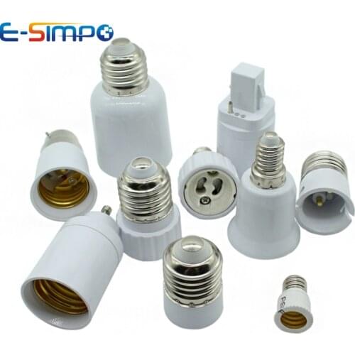 Gu10 E12 E14 E26 E27 G24 GX24Q GU10 Fireproof LED lamp Holder Converter Socket Convert light Bulb Base Splitter Adapter