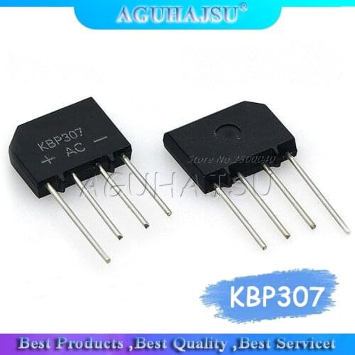 10PCS/Lot KBP307 3A 1000V diode bridge rectifier kbp307 Bridge Rectifier Wholesale
