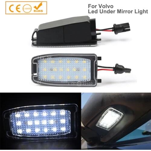 2pcs Led Under Side Mirror Light Puddle Welcome Lamp For Volvo S60 S80 V70 CH XC70 XC90 Error Free Car Accessories Car-Styling