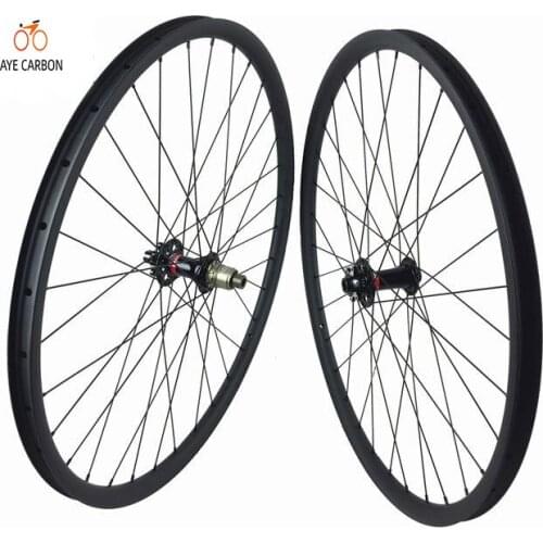 29er carbon mtb wheelset whith Novatec boosting hubs super light 29 inch carbon bicycle wheels 27mm width 25mm depth