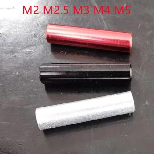 5-10pcs aluminum spacer m2 m2.5 m3 M4 red or black round Aluminum Standoff For RC Multirotors