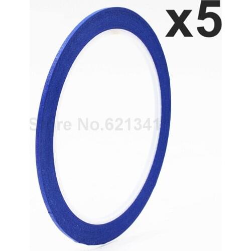 5Rolls Blue 2mm x 25m Draping Tape Pattern Making Supplies Masking Tape & Nail Art Tape Free Shipping