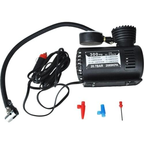 12v Car Auto Electric Pump Air Compressor Portable Tire Inflator 300ps