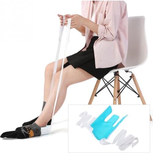 Foot Brace Support Sock Aid Kit No Blending Stretching Stocking Helper Tool Sock Aid Brace for Pregnancy Injuries