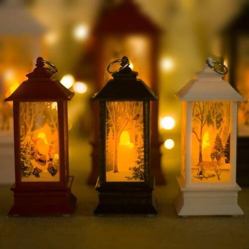 Behogar Vintage Retro Merry Christmas Candle Holder Candlestick Decoration Ornament for Home Bedroom Party Holiday Festival Gift