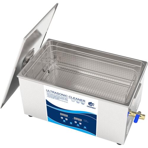 Granbo Digital Ultrasonic Cleaner 22L 900W With DEGAS SEMIWAVE Heating For 3D eyeglasses Auto Engine Parts PCB board gun bullet