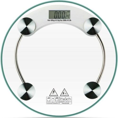 Digital Body Scale High Accuracy Weight Scale For Body Weight Healthkeep Bathroom Scale Round Transparent Scale