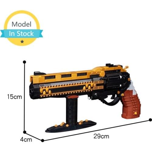 MOC Outdoor Destinyed 2 Series Exotic Hand Cannon AK Building Blocks Gun Pistol Figure Military Pistol Model 39676 Boys Gift Toy