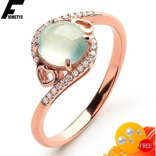 Fashion 925 Silver Jewelry Ring with Emerald Zircon Gemstones Open Finger Rings for Women Wedding Engagement Party Accessories
