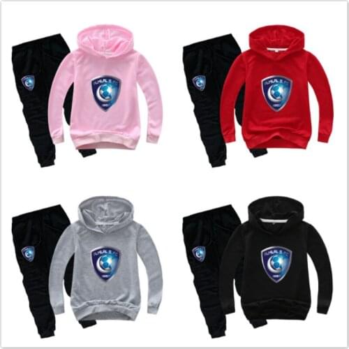 Spring Autumn Al-Hilal Print Baby Boy Clothing Set Kids Teen Clothes Girl Outfits Kids Sweatshirts+Pants 2pcs Casual Sport Suits