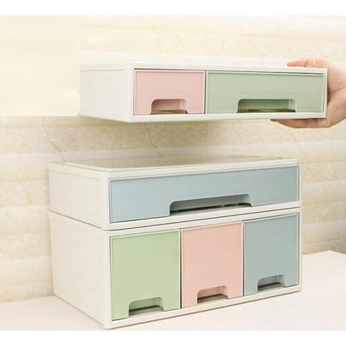 Finishing Box Large Size Can Be Superimposed Divisional Cosmetics Desktop Storage Box Drawer Combination Storage Cabinet Storage