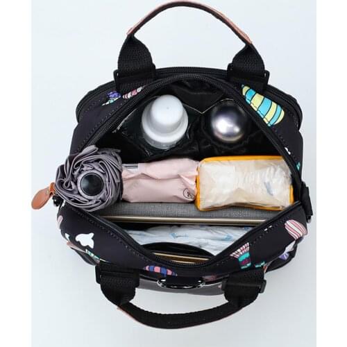 Multi-Function Mummy Bag Fashion Storage Waterproof Wear-Resistant Bag Diaper Bag Travel Nappy Backpack