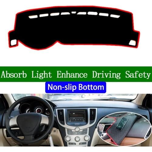 For CHERY A3 2012 Non-slip Bottom Dashboard Cover Car Decals Car Stickers Interior Car Accessories